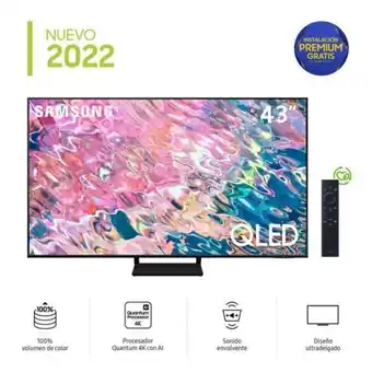 Hiraoka Televisor samsung qled 4k smart 43 qn43q65bagxpe (2022) oferta