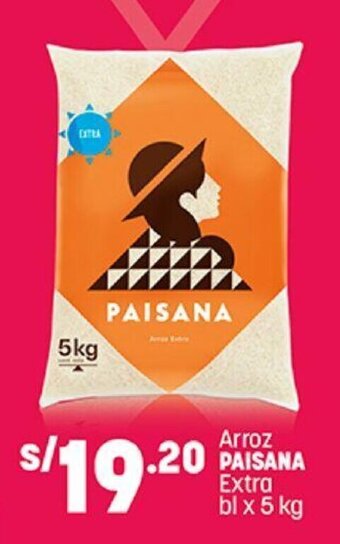 Plaza Vea Arroz PAISANA Extra bl x 5 kg oferta