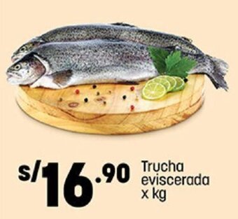 Plaza Vea Trucha eviscerada x kg oferta