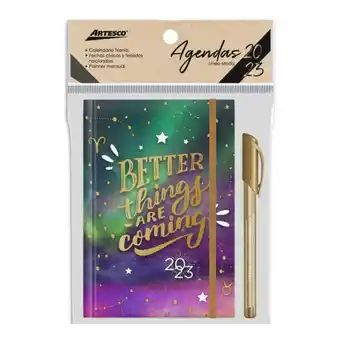 Comercial Li Agenda artesco 2023 trdgold galact c/lapic gl32 dorado oferta