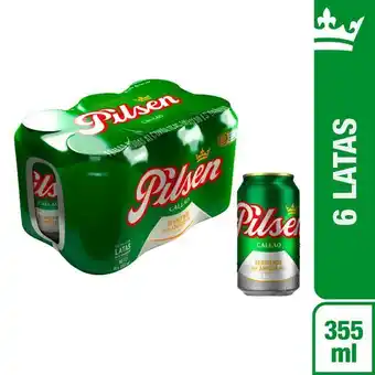 Vivanda Cerveza pilsen 6 pack lata 355ml oferta