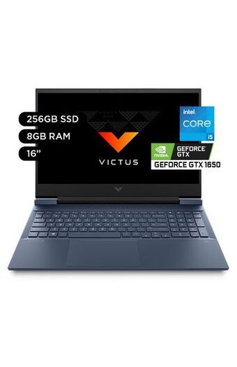 Tiendas EFE Laptop gamer hp victus 16.1' windows 11 intel core i5 11400h 8gb 256gb ssd nvidia gtx1650 16-d0503la oferta