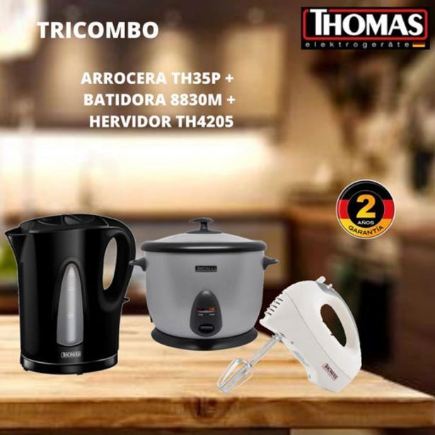 Comercial Li Combo thomas (arrocera th35p + batidora 8830m + hervidor th4205) oferta