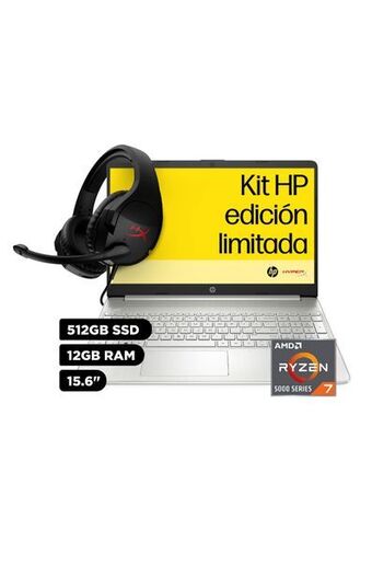 Tiendas EFE Laptop hp 15.6' windows 11 home amd ryzen 7 12gb 512gb ssd oferta