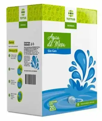 Tottus Agua en caja x 20 lt oferta