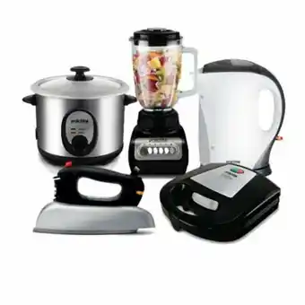 Tottus Pentacombo olla arrocera + licuadora + mini grill max + hervidor itaca + plancha orca oferta