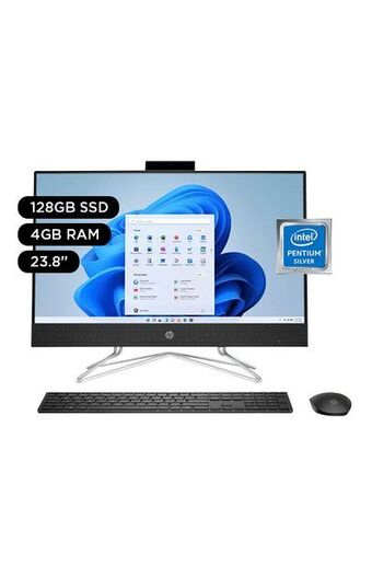 Tiendas EFE All in one hp 23.8' windows 11 intel pentium 4gb 128gb ssd 24-dd0507la oferta