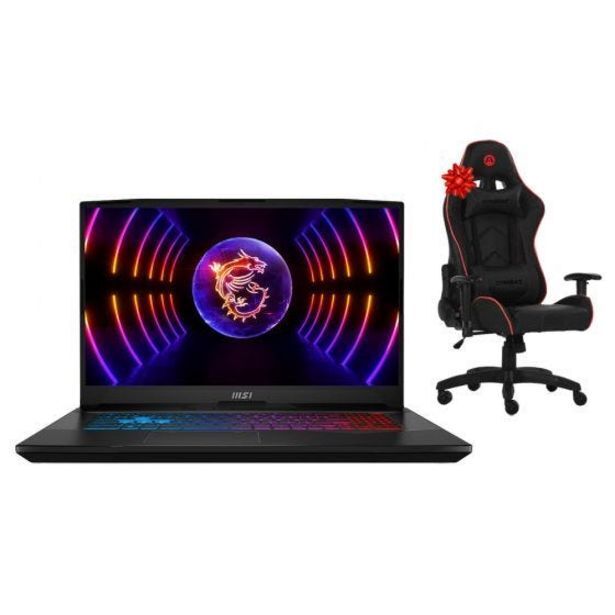 Hiraoka Laptop gamer msi pulse 17 b13vfk 17.3 intel core i7-13700h 1tb ssd 16gb ram rtx4060 + silla gamer argom tech arg-ch-9010bk ne oferta