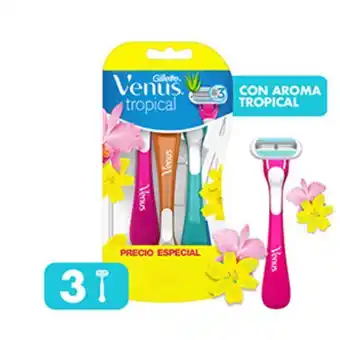 Mifarma Máquina de afeitar gillette venus tropical - blíster 3 un oferta