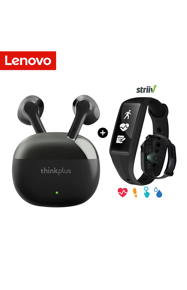 Tiendas EFE Audífonos in-ear lenovo inalámbricos x15pro + activity watch striiv oferta
