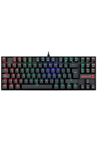 Tiendas EFE Teclado gamer redragon mecánico rgb switch azul kumara k552 negro oferta