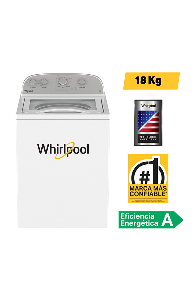 Tiendas EFE Lavadora whirlpool 18kg 4gwtw1805lw oferta