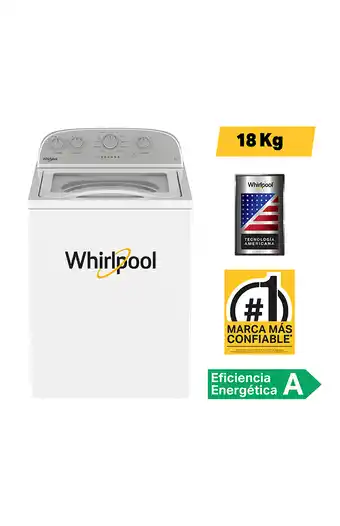 Tiendas EFE Lavadora whirlpool 18kg 4gwtw1805lw oferta