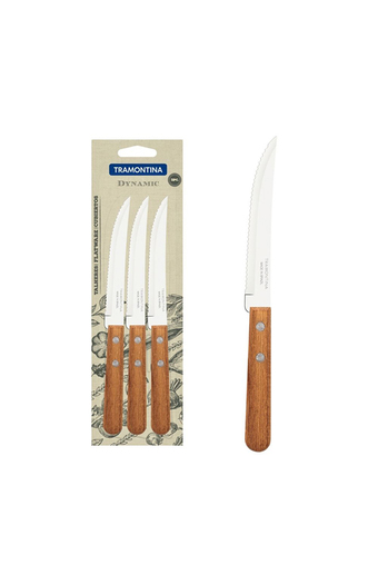 Tiendas EFE Juego de cuchillos para asado de 3pzs tramontina dynamic oferta