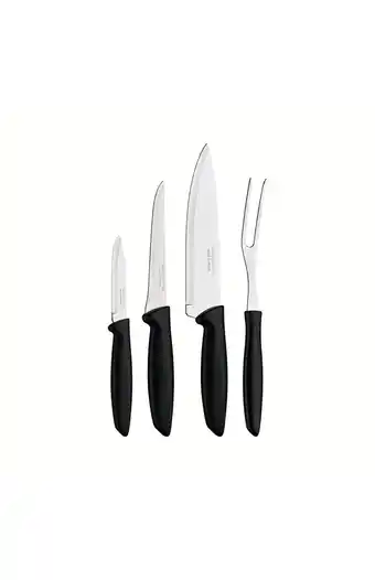 Tiendas EFE Juego de cuchillos de 4zs tramontina plenus negro oferta