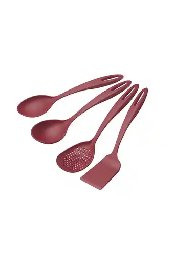 Tiendas EFE Juego de utensilios de 4pzs tramontina ability rojo oferta