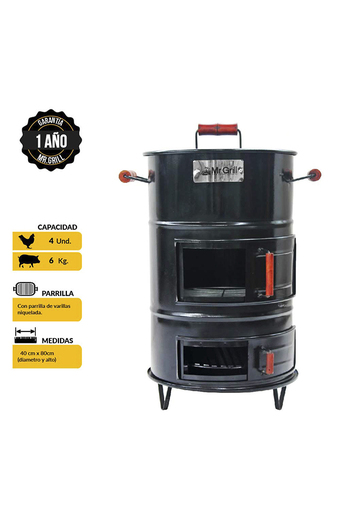 Tiendas EFE Cilindro mr grill chico de fierro oferta