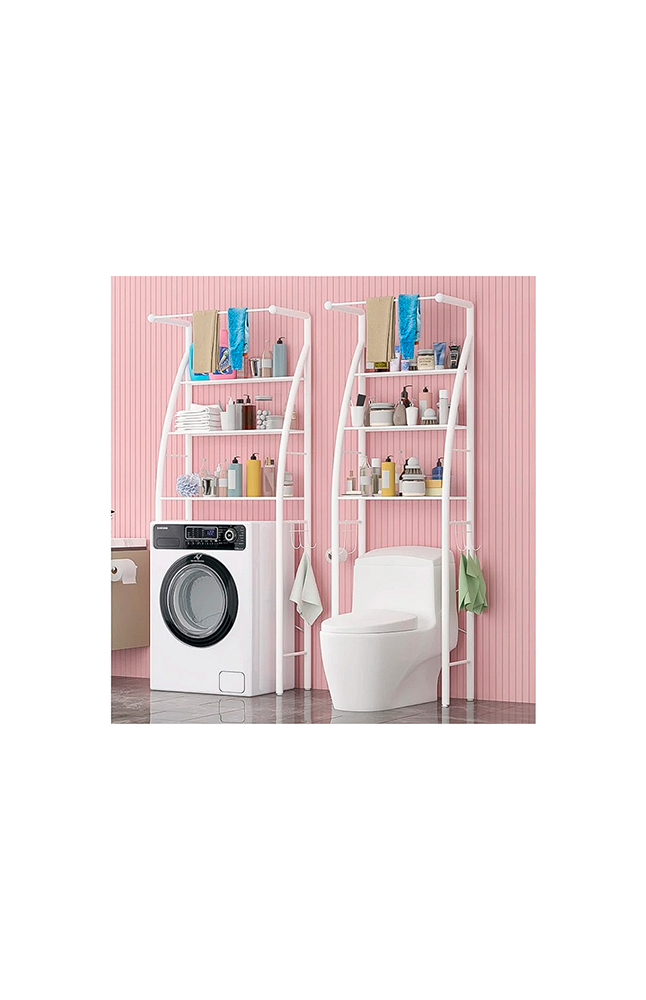 Tiendas EFE Estante organizador para lavadora o baño blanco oferta