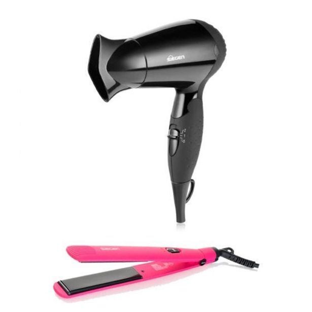 Hiraoka Secadora de cabello siegen sg-3005 + plancha para cabello siegen sg-3510 oferta