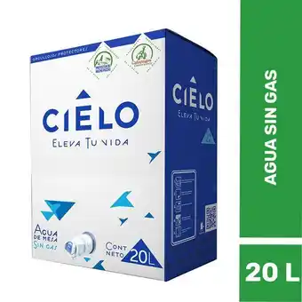 Metro Agua sin gas cielo caja 20 l oferta