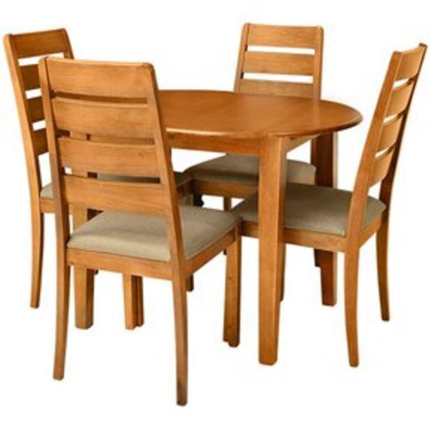 Linio Comedor 4 sillas four-natural oferta