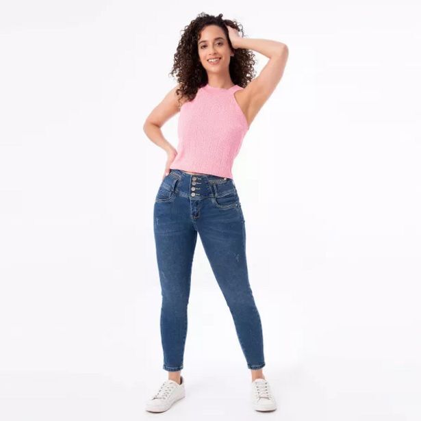 Pionier Pantalon jean high stch sayurih pitillo oferta
