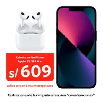 Claro Iphone 13 128gb midnight + portabilidad + postpago + plan max ilimitado 69.90 p oferta
