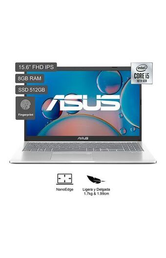 Tiendas EFE Laptop asus x515 15.6' windows 11 intel core i5 1035g1 8gb 512gb ssd x515ja-ej3899w oferta