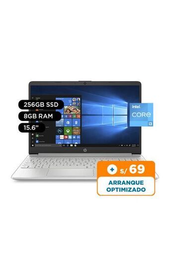 Tiendas EFE Laptop hp 15.6' windows 10 intel core i3-1115g4 8gb ram 256gb 15-dy2059la oferta