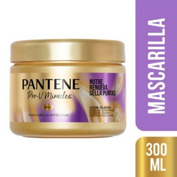 Tottus Mascarilla capilar pantene miracles nutre y sella puntas 300 ml oferta