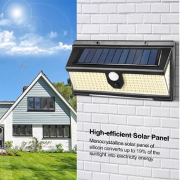 Linio Lámpara solar con sensor 190 led brilla... oferta