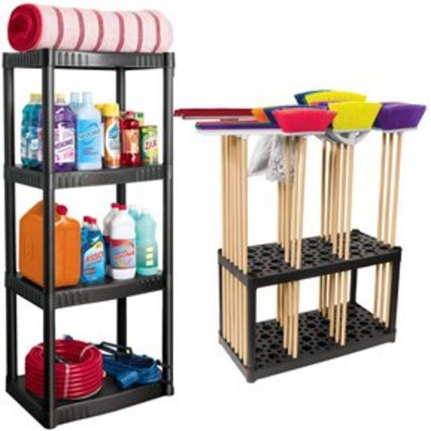 Linio Estante 4 repisas, organizador de escoba... oferta