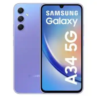 Carsa Celular 5g samsung galaxy a34 8gb 256gb 48mp light violet oferta
