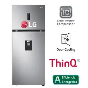 Hiraoka Refrigeradora lg top freezer gt39sgp no frost 392l oferta