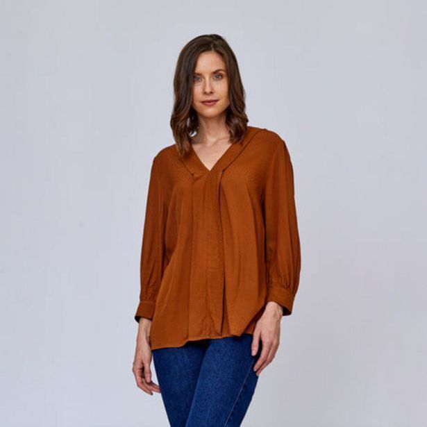 Fina Perú Blusa desire marron oferta