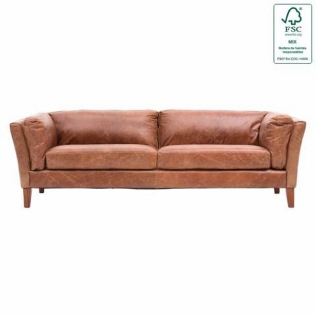 Maestro Sofá borg 3 cuerpos café oscuro oferta
