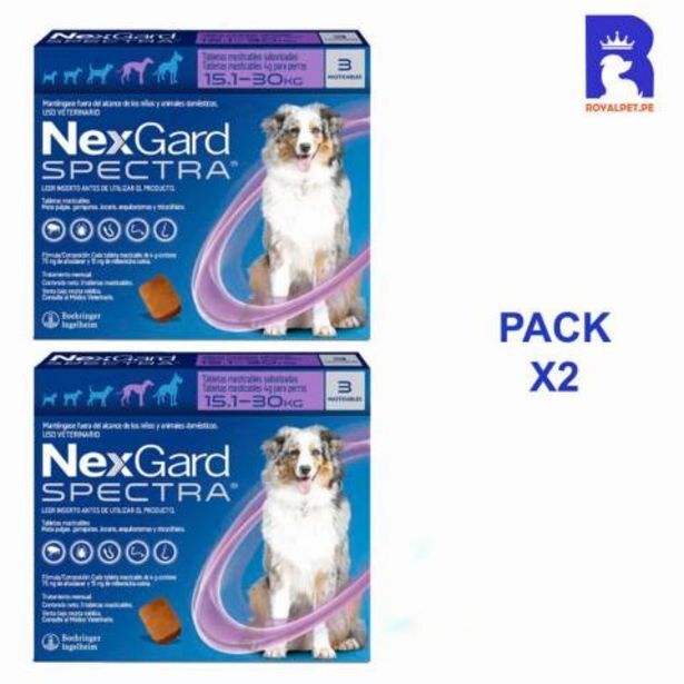 Maestro Spectra 15.1 a 30 kg x3 tabletas pack x2 cajas antipulgas oferta