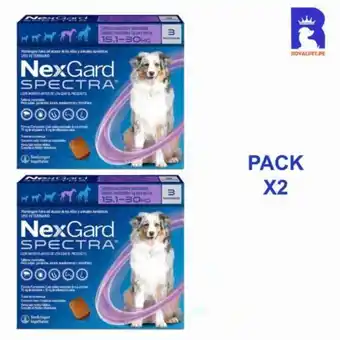 Maestro Spectra 15.1 a 30 kg x3 tabletas pack x2 cajas antipulgas oferta