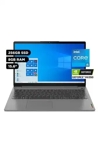 Tiendas EFE Laptop lenovo ideapad 3i 15.6' full hd intel core i5 8gb 256gb ssd oferta