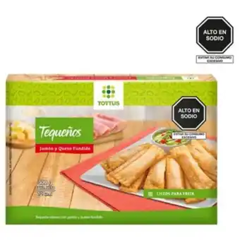 Tottus Tequeños con jamón y queso congelados oferta