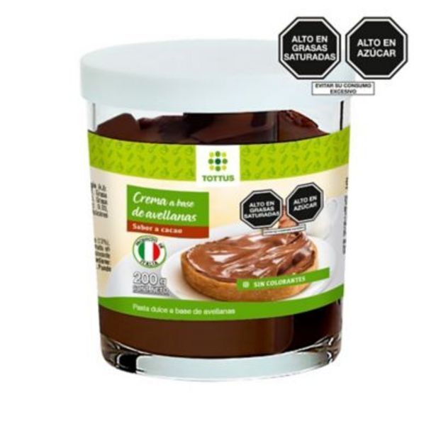 Tottus Crema de avellanas con sabor a cacao tottus de 200g oferta