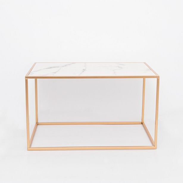 Panorama Hogar Mesa auxiliar blanca 41cm oferta