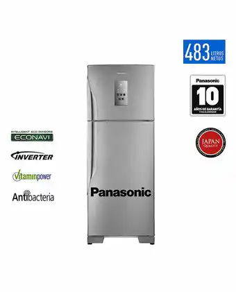 Tiendas EFE Refrigeradora panasonic nr-bt55pv2xd 483l - inox oferta