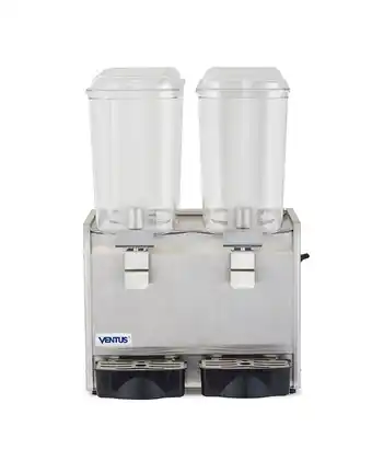 Tiendas EFE Dispensador de jugos ventus 2 vasos 18x2 lts oferta