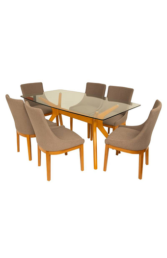 Tiendas EFE Juego de comedor falotih 6 sillas venis oferta