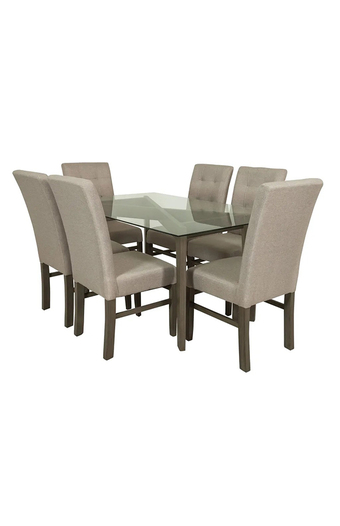 Tiendas EFE Juego de comedor falotih 6 sillas hector oferta