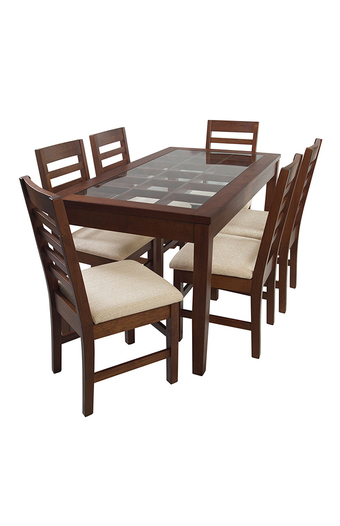 Tiendas EFE Juego de comedor falotih 6 sillas nature oferta