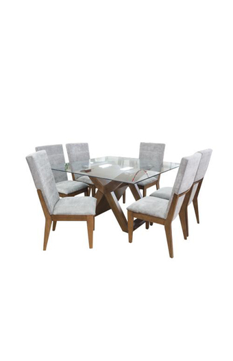 Tiendas EFE Juego de comedor falotih 6 sillas jimmy oferta