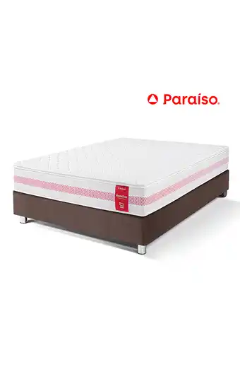 Tiendas EFE Cama paraíso medallón ergo 1.5 plz - chocolate oferta