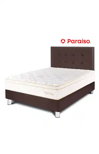 Tiendas EFE Juego de dormitorio paraiso royal prince 1.5 plz - chocolate oferta